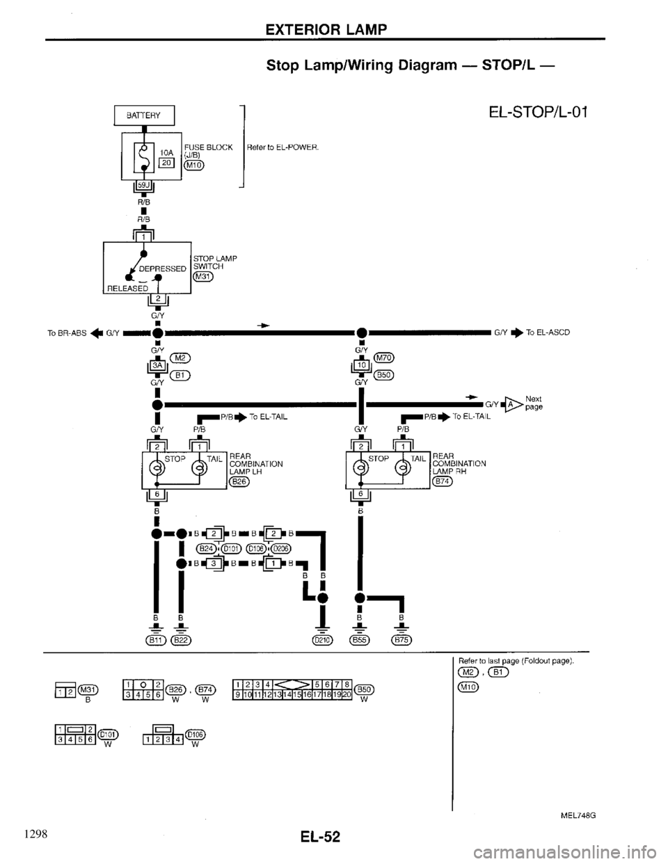 INFINITI QX4 1997  Factory Service Manual 1298 