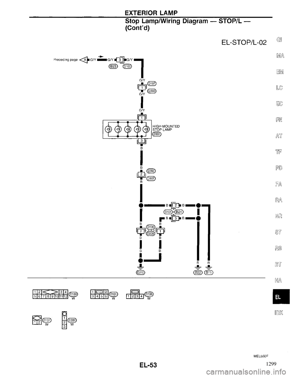 INFINITI QX4 1997  Factory Service Manual 1299 