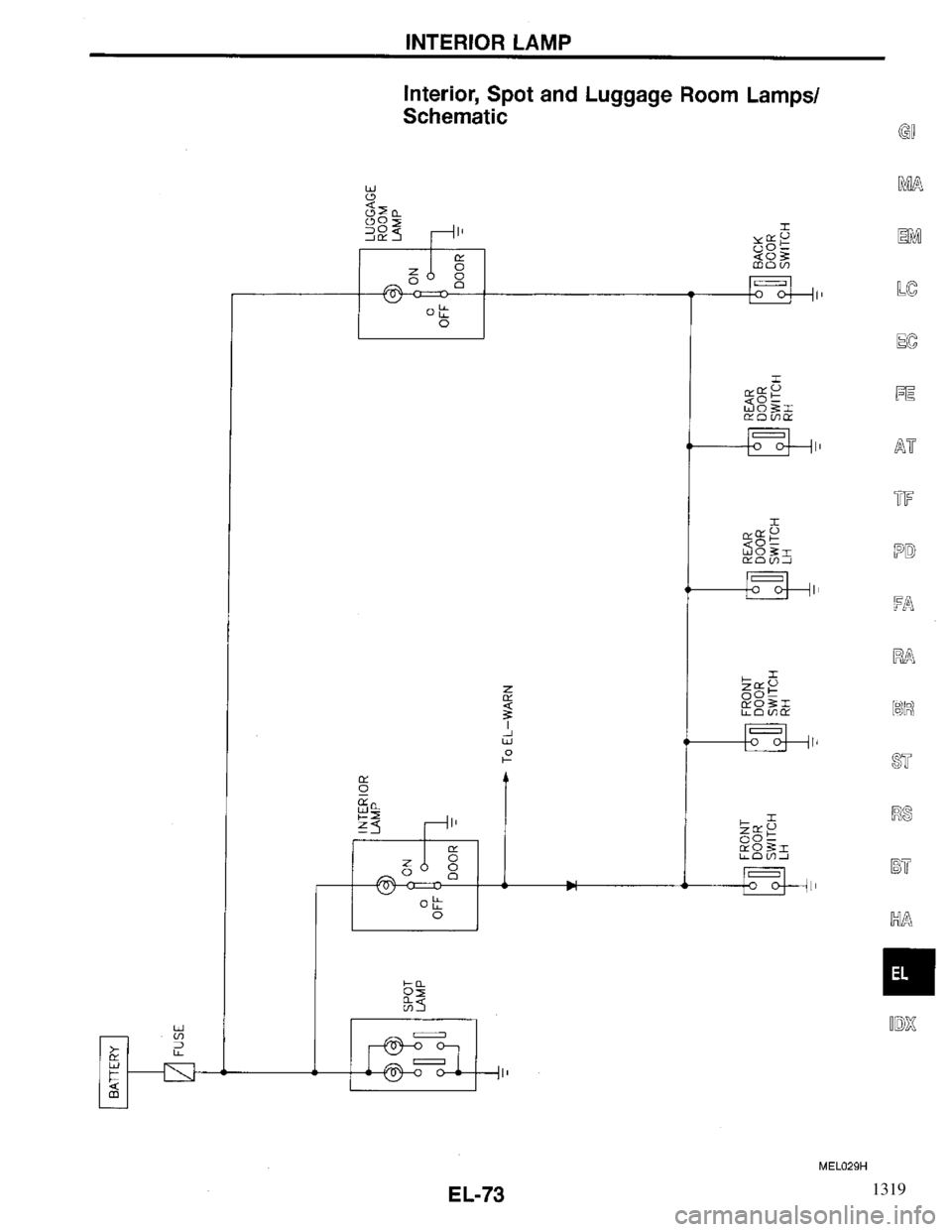 INFINITI QX4 1997 Factory Service Manual 1319 INFINITI QX4 1997 Factory Service Manual 1319