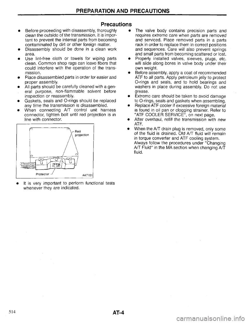 INFINITI QX4 1997  Factory Service Manual 514 