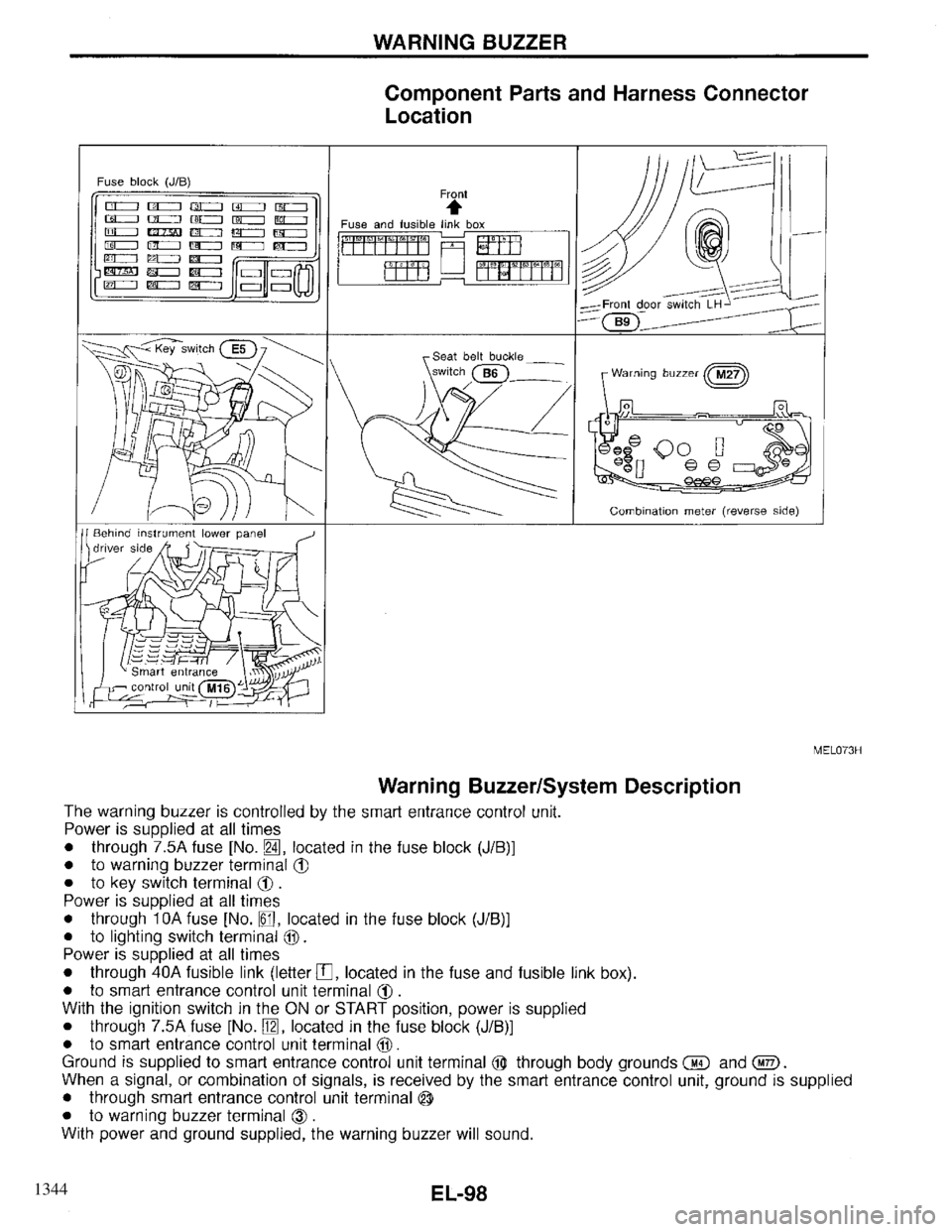 INFINITI QX4 1997  Factory Service Manual 1344 