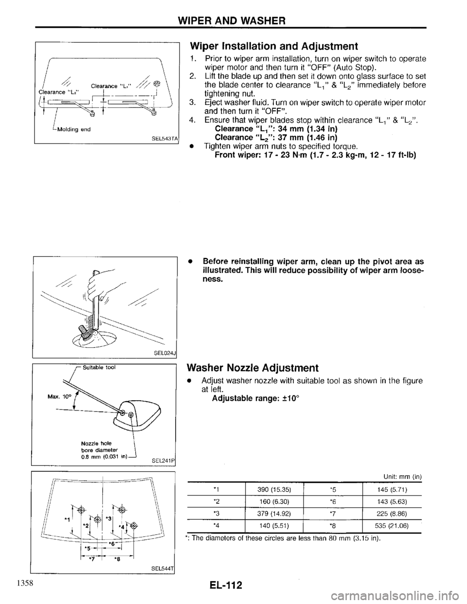 INFINITI QX4 1997  Factory Service Manual 1358 