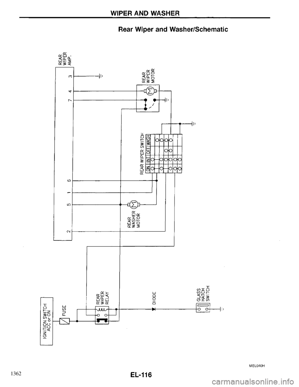 INFINITI QX4 1997 Factory Service Manual 1362 INFINITI QX4 1997 Factory Service Manual 1362