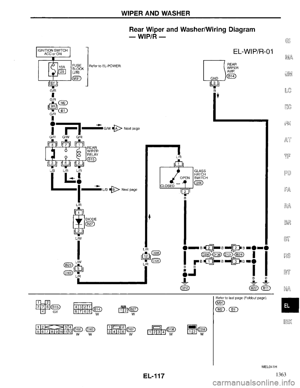 INFINITI QX4 1997 Factory Service Manual 1363 INFINITI QX4 1997 Factory Service Manual 1363