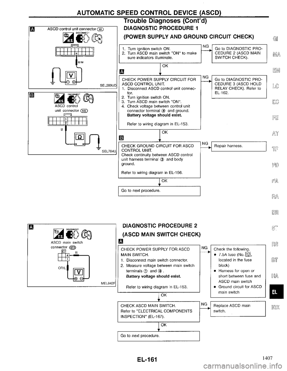 INFINITI QX4 1997 Factory Service Manual 1407 INFINITI QX4 1997 Factory Service Manual 1407