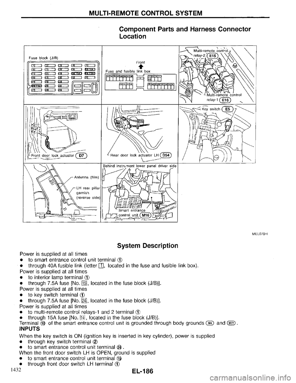 INFINITI QX4 1997 Factory Service Manual 1432 INFINITI QX4 1997 Factory Service Manual 1432