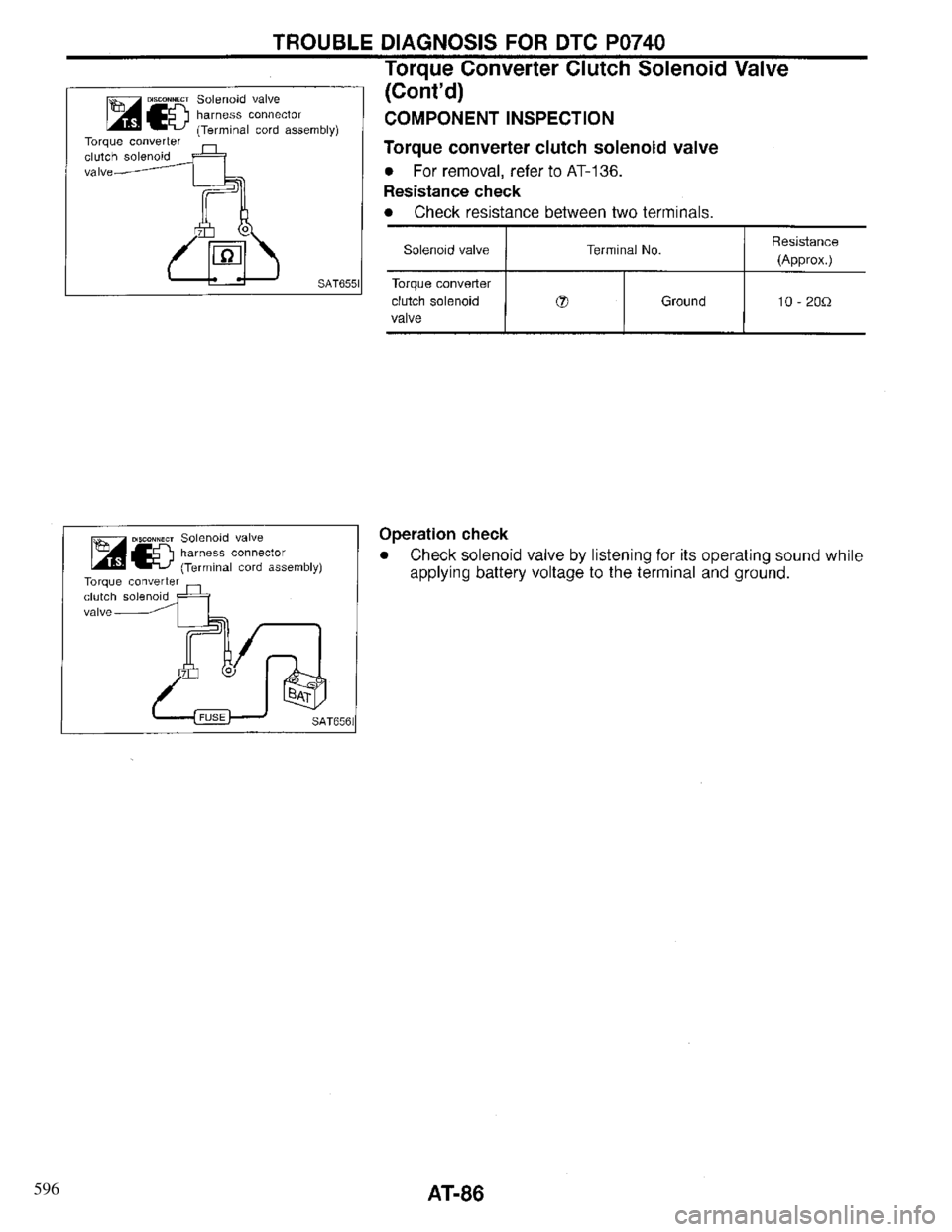 INFINITI QX4 1997 Factory Owners Manual 596 INFINITI QX4 1997 Factory Owners Manual 596