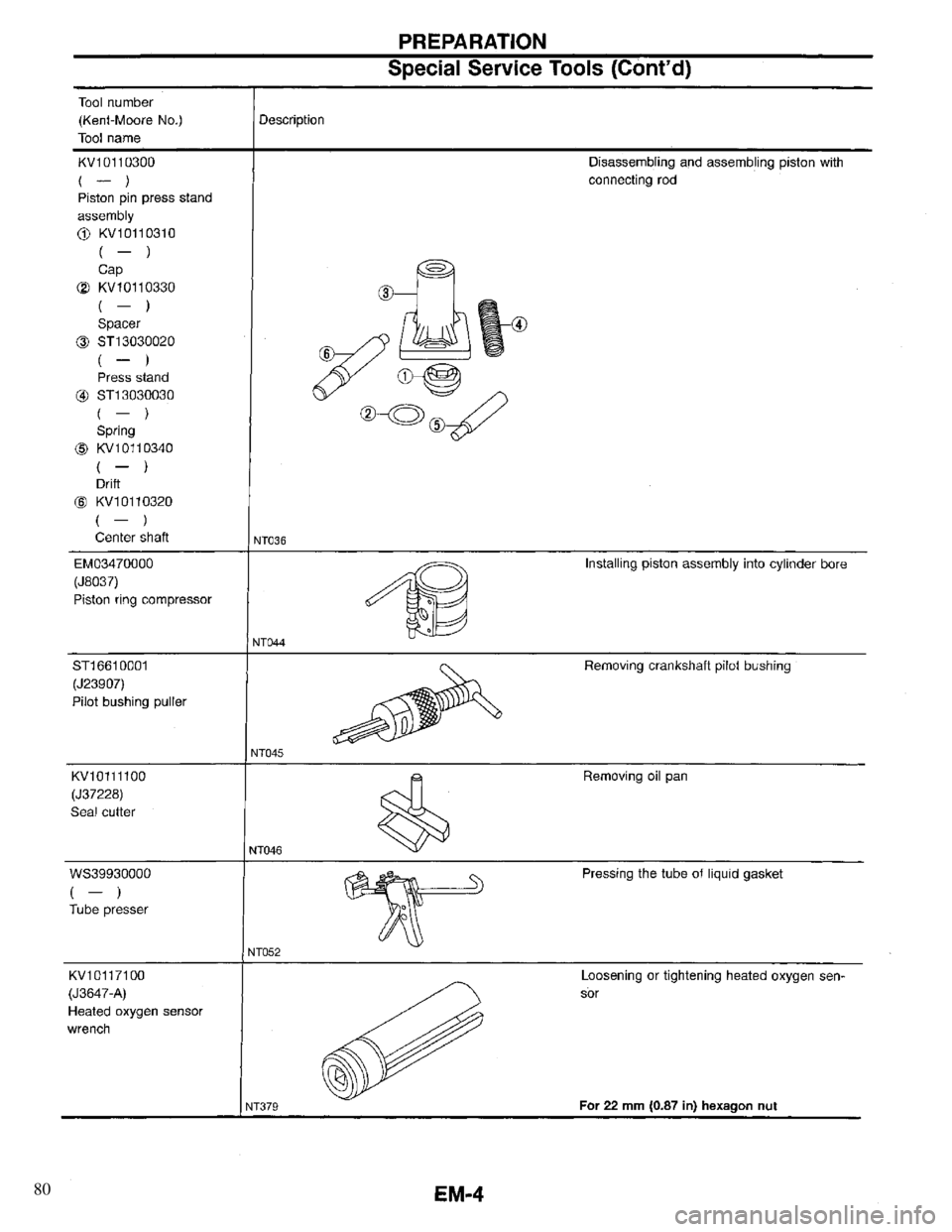 INFINITI QX4 1997  Factory Service Manual 80 