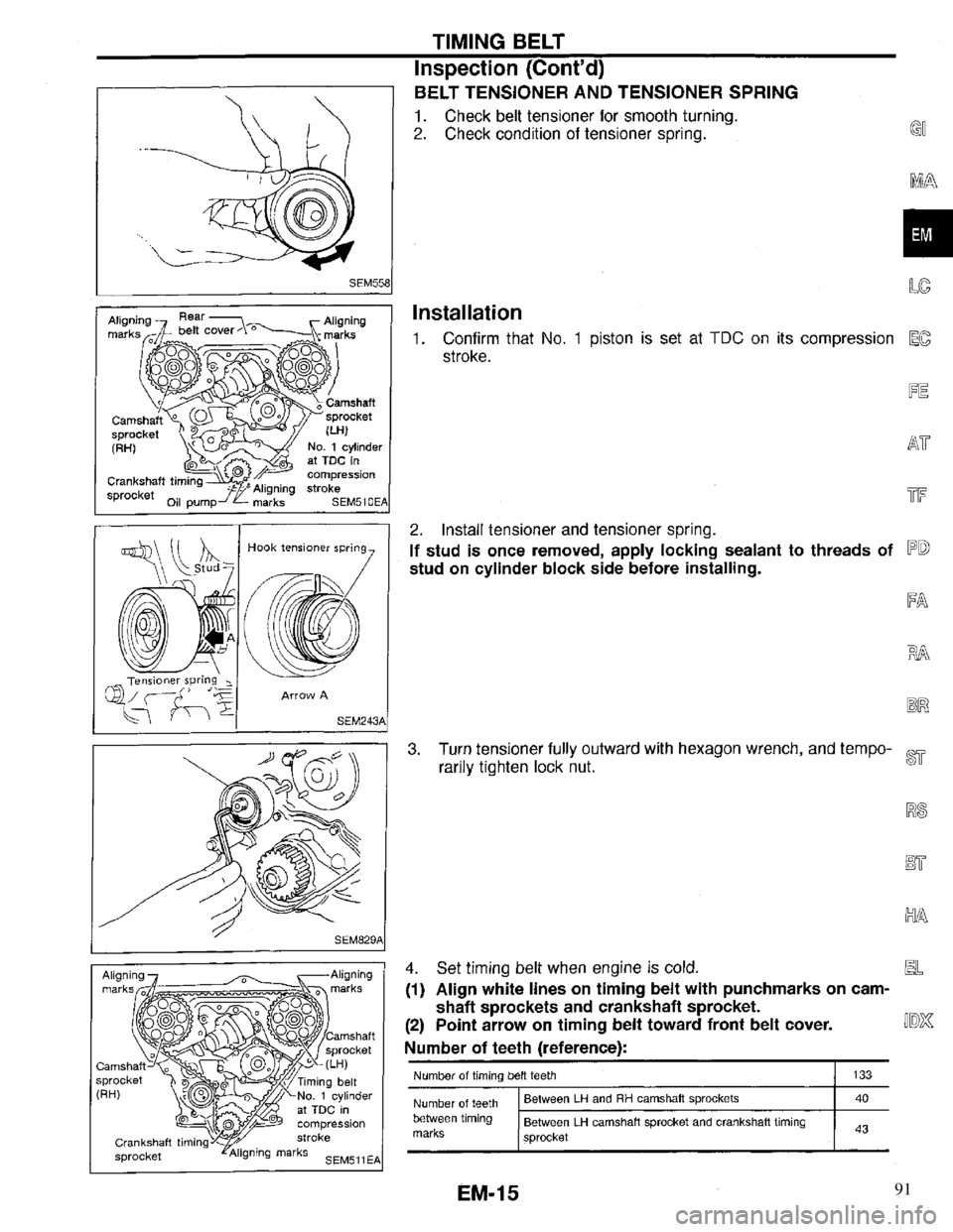 INFINITI QX4 1997  Factory Service Manual 91 