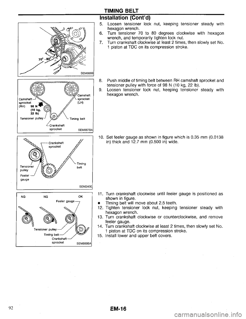 INFINITI QX4 1997  Factory Service Manual 92 