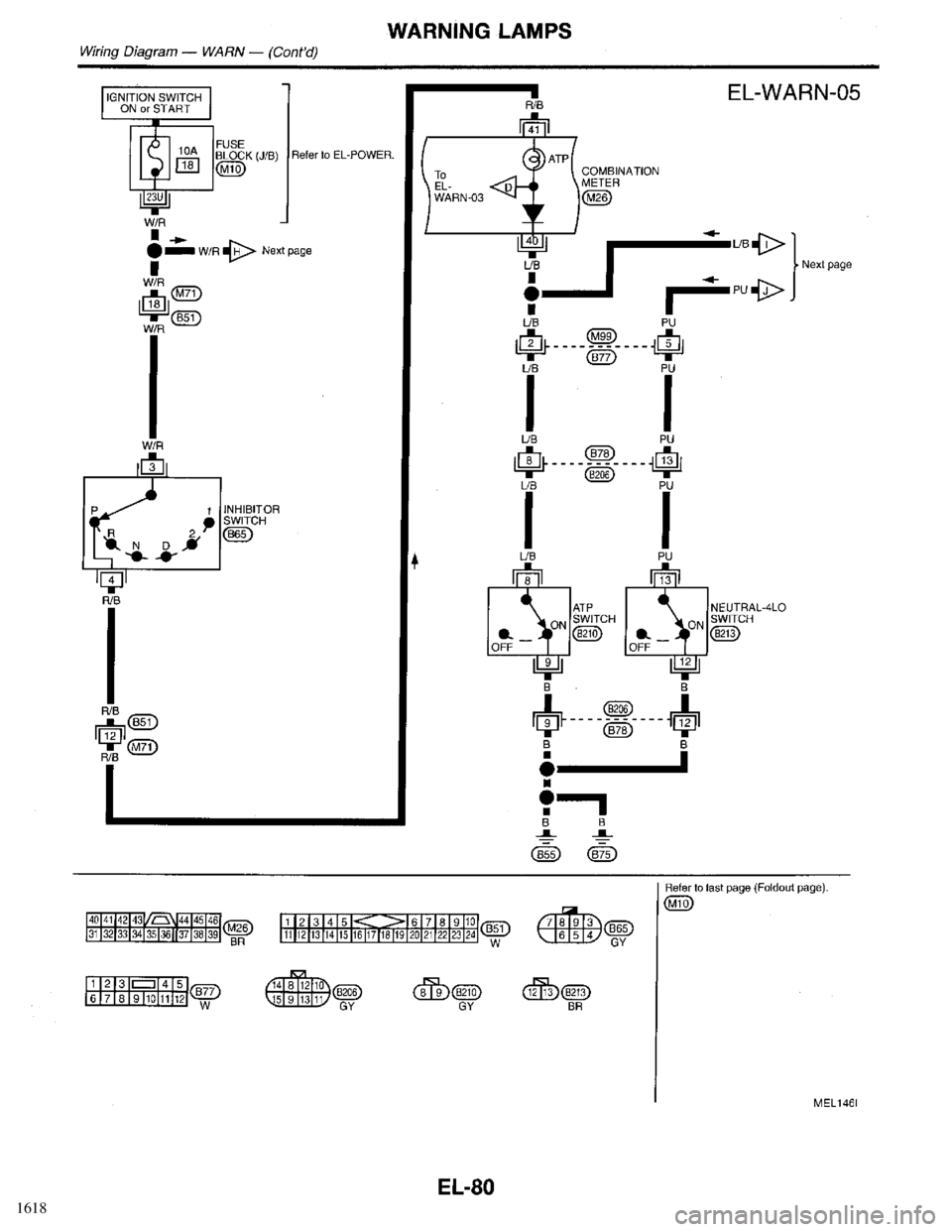 INFINITI QX4 1998 Factory Service Manual 1618 INFINITI QX4 1998 Factory Service Manual 1618