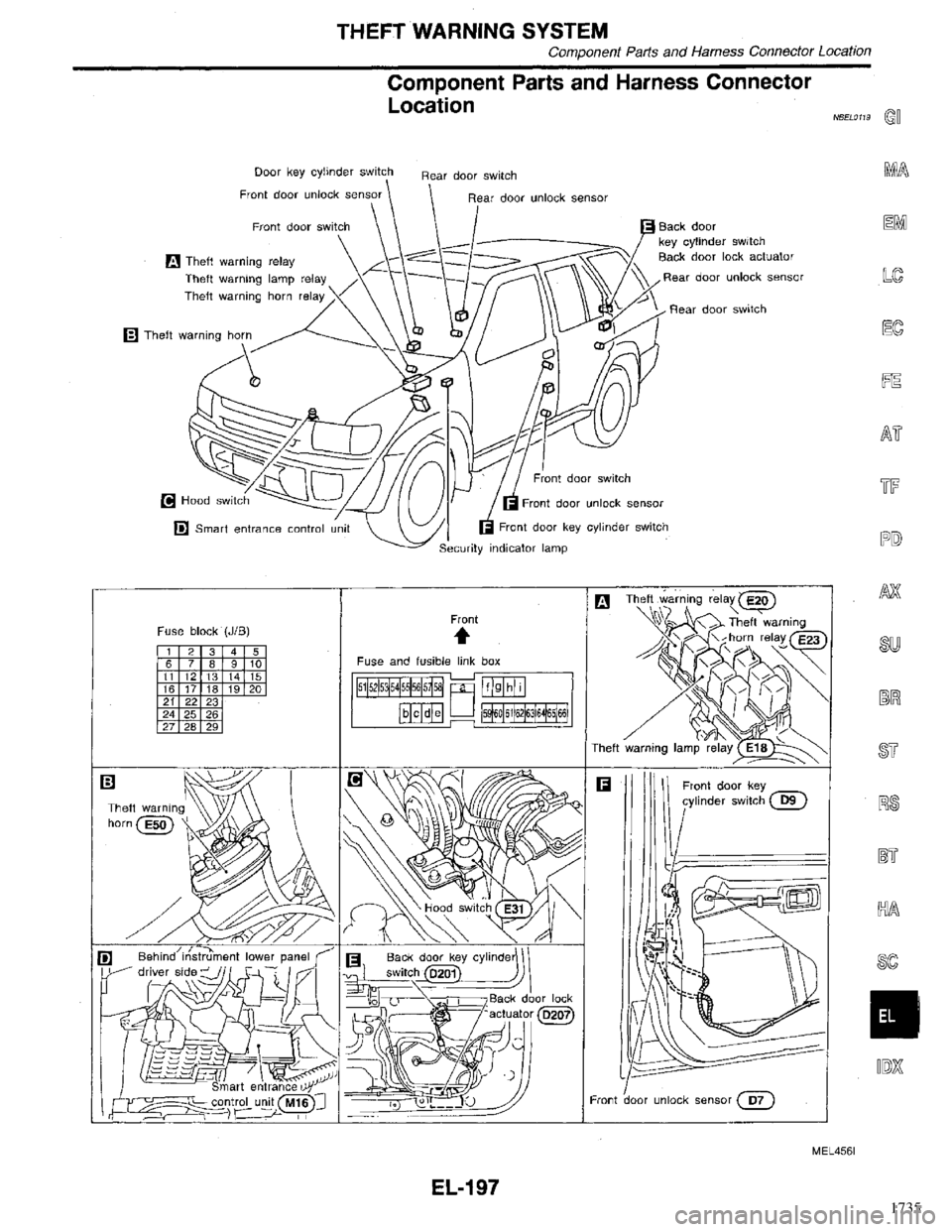 INFINITI QX4 1998  Factory Service Manual 1735 