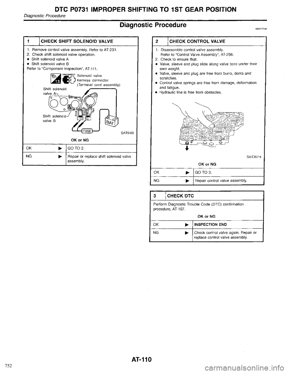 INFINITI QX4 1998  Factory Service Manual 752 