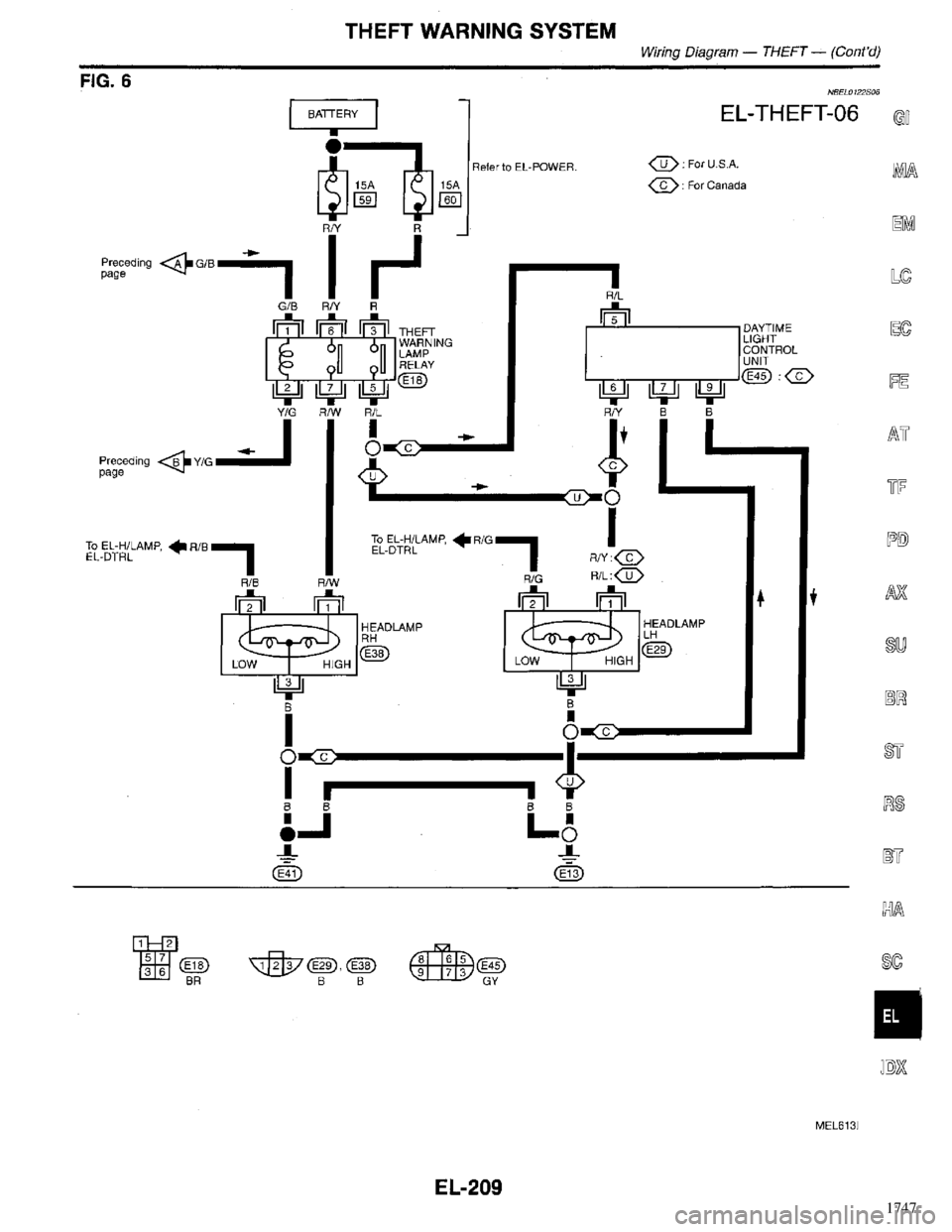 INFINITI QX4 1998  Factory Service Manual 1747 