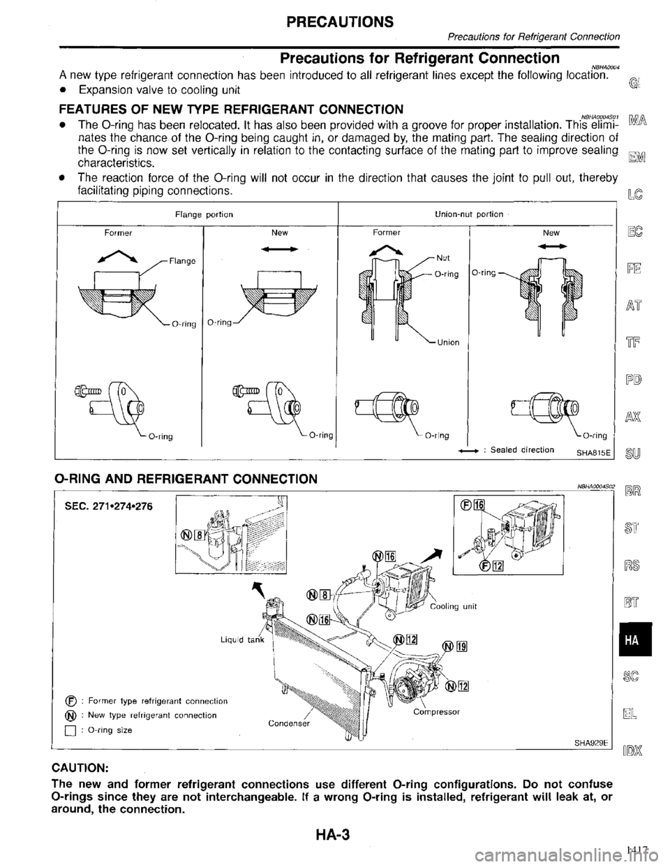INFINITI QX4 1998 Factory Service Manual 1417 INFINITI QX4 1998 Factory Service Manual 1417