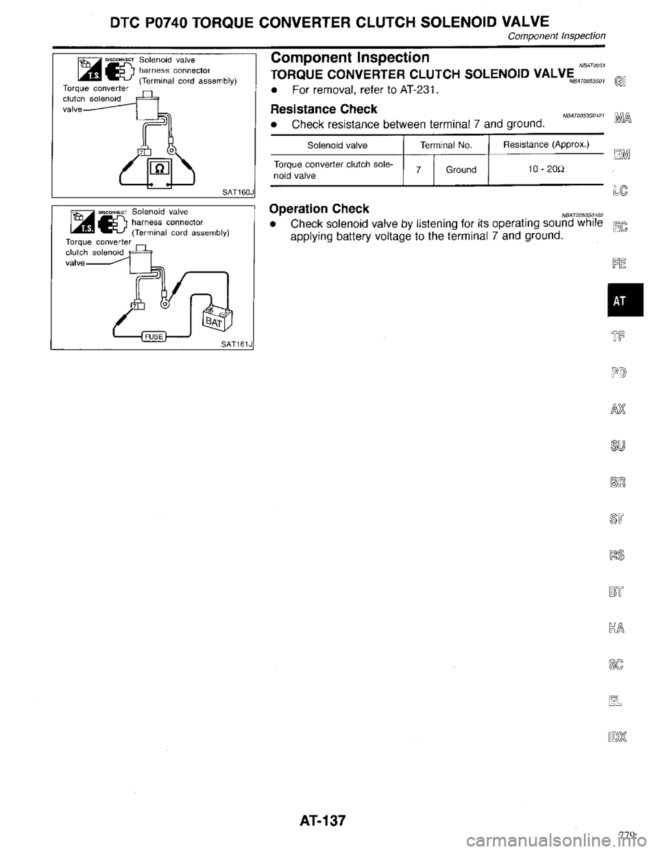 INFINITI QX4 1998 Factory Service Manual 779 INFINITI QX4 1998 Factory Service Manual 779