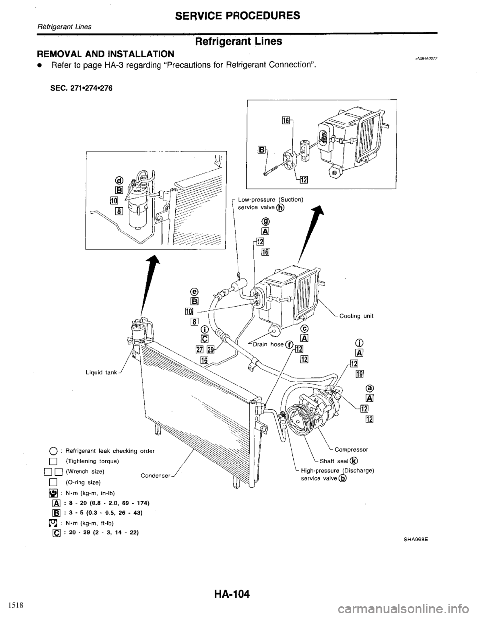 INFINITI QX4 1998 Factory Service Manual 1518 INFINITI QX4 1998 Factory Service Manual 1518