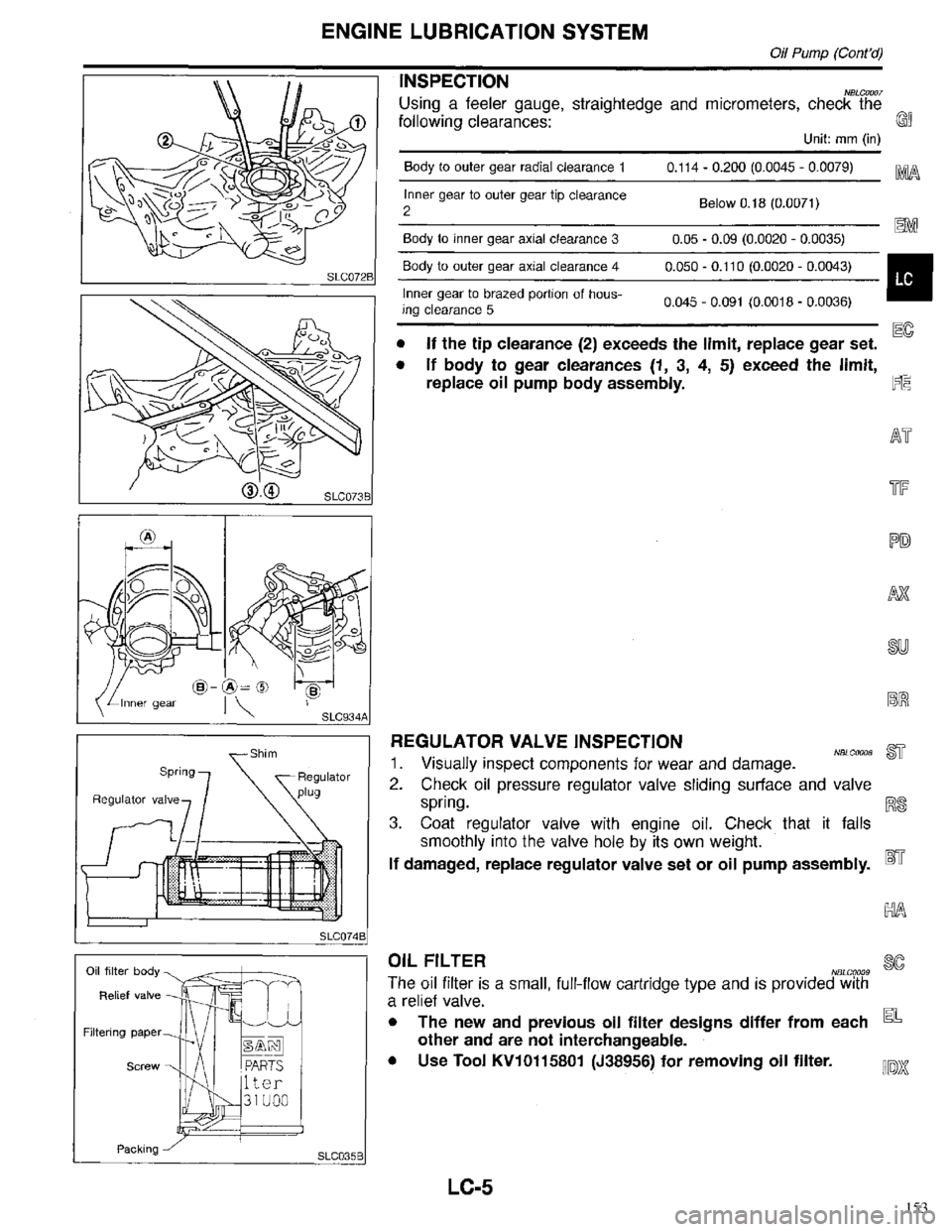 INFINITI QX4 1998  Factory Service Manual 153 