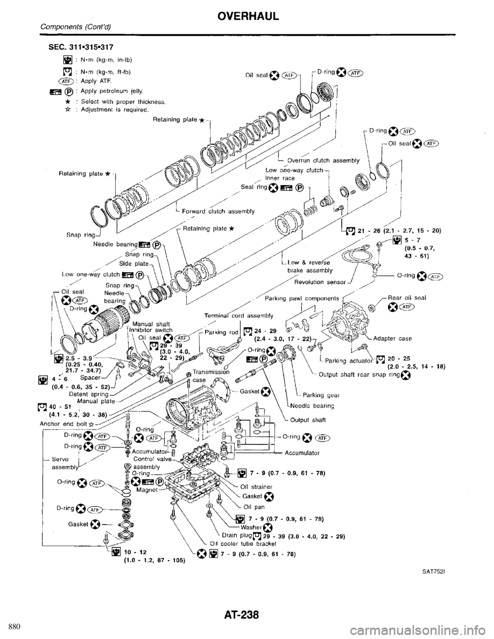 INFINITI QX4 1998 Factory Service Manual 880 INFINITI QX4 1998 Factory Service Manual 880
