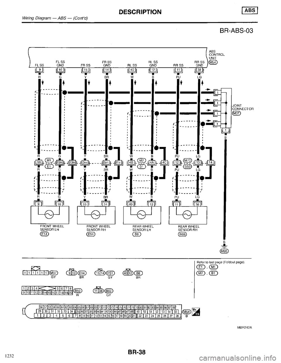 INFINITI QX4 1998  Factory Service Manual 1232 