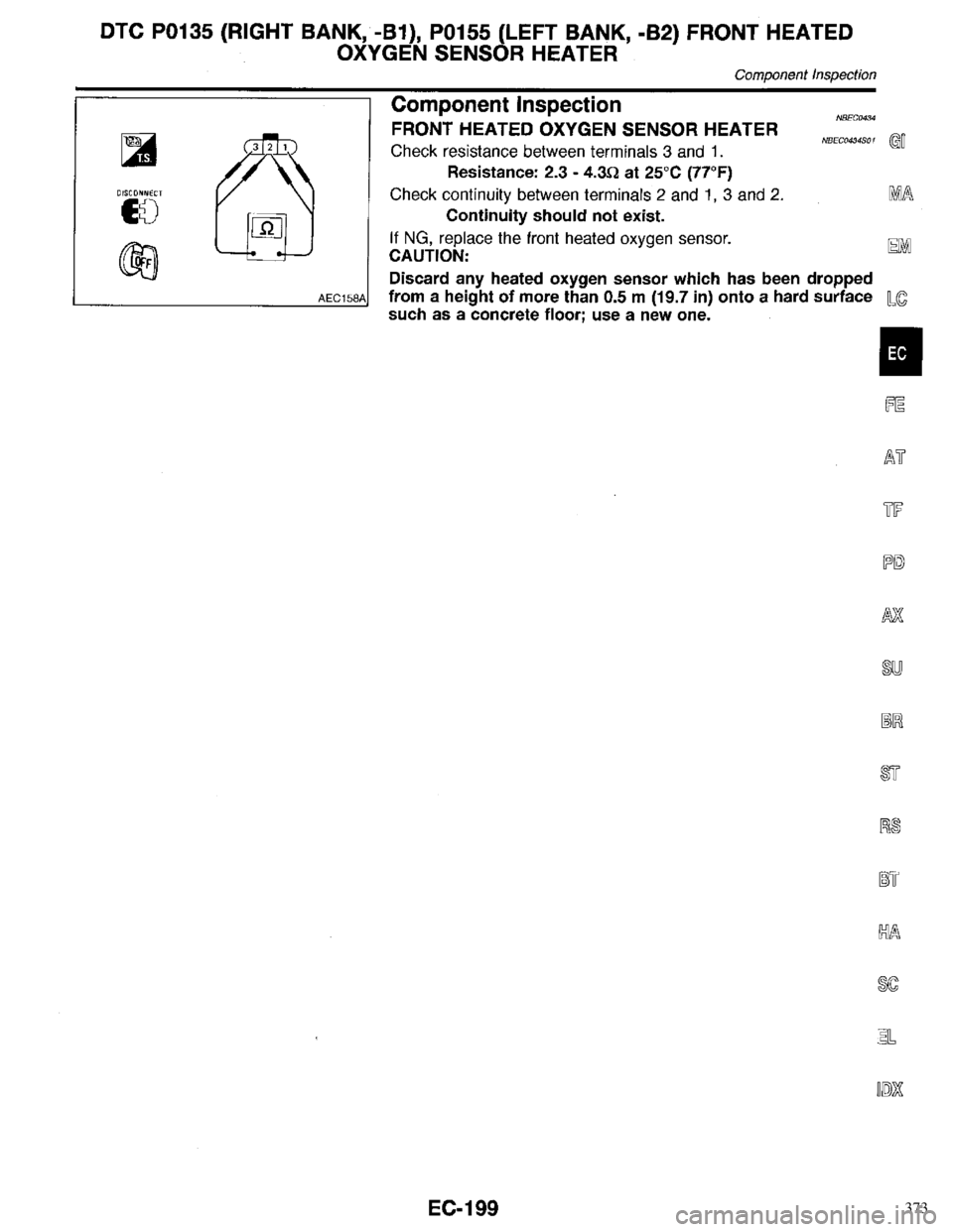 INFINITI QX4 1998 Factory Service Manual 373 INFINITI QX4 1998 Factory Service Manual 373