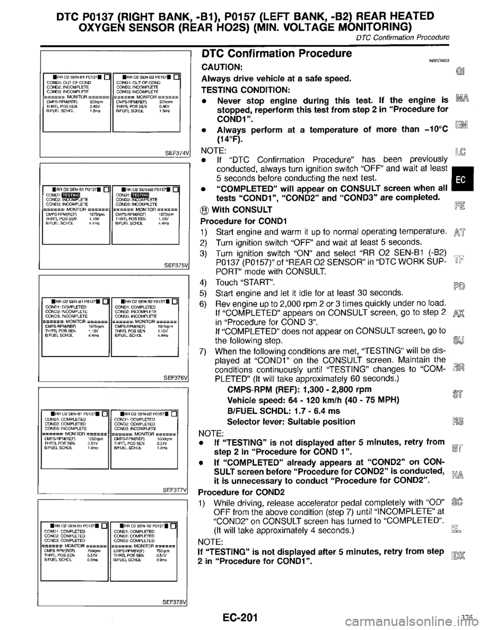 INFINITI QX4 1998 Factory Service Manual 375 INFINITI QX4 1998 Factory Service Manual 375