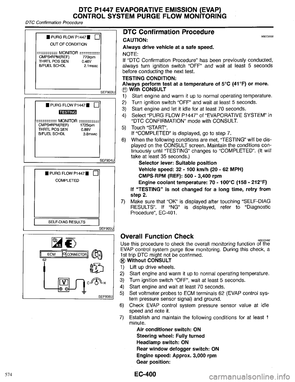 INFINITI QX4 1998  Factory Service Manual 574 
