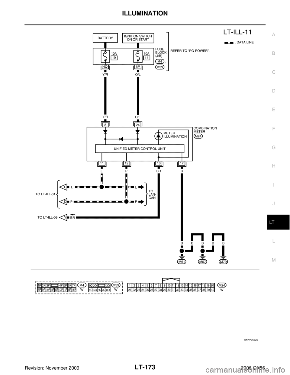 INFINITI QX56 2006 Factory Service Manual ILLUMINATIONLT-173
C
DE
F
G H
I
J
L
M A
B
LT
Revision: November 2009 2006 QX56
WKWA3682E INFINITI QX56 2006 Factory Service Manual ILLUMINATIONLT-173
C
DE
F
G H
I
J
L
M A
B
LT
Revision: November 2009 2006 QX56
WKWA3682E