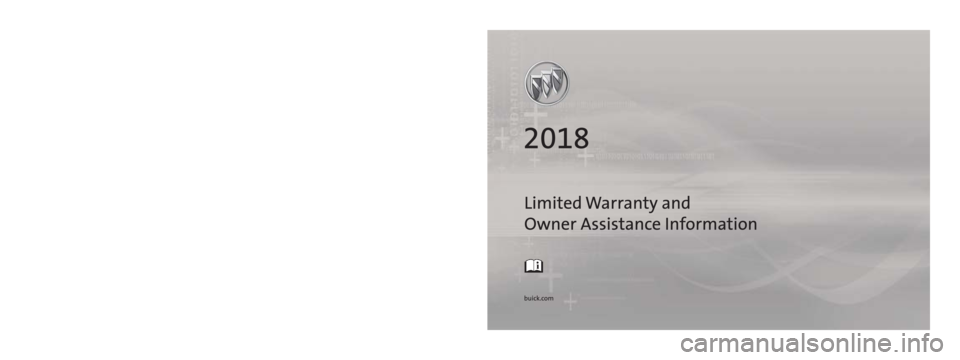 BUICK ENVISION 2018  Warranty And Owner Assistance Information 