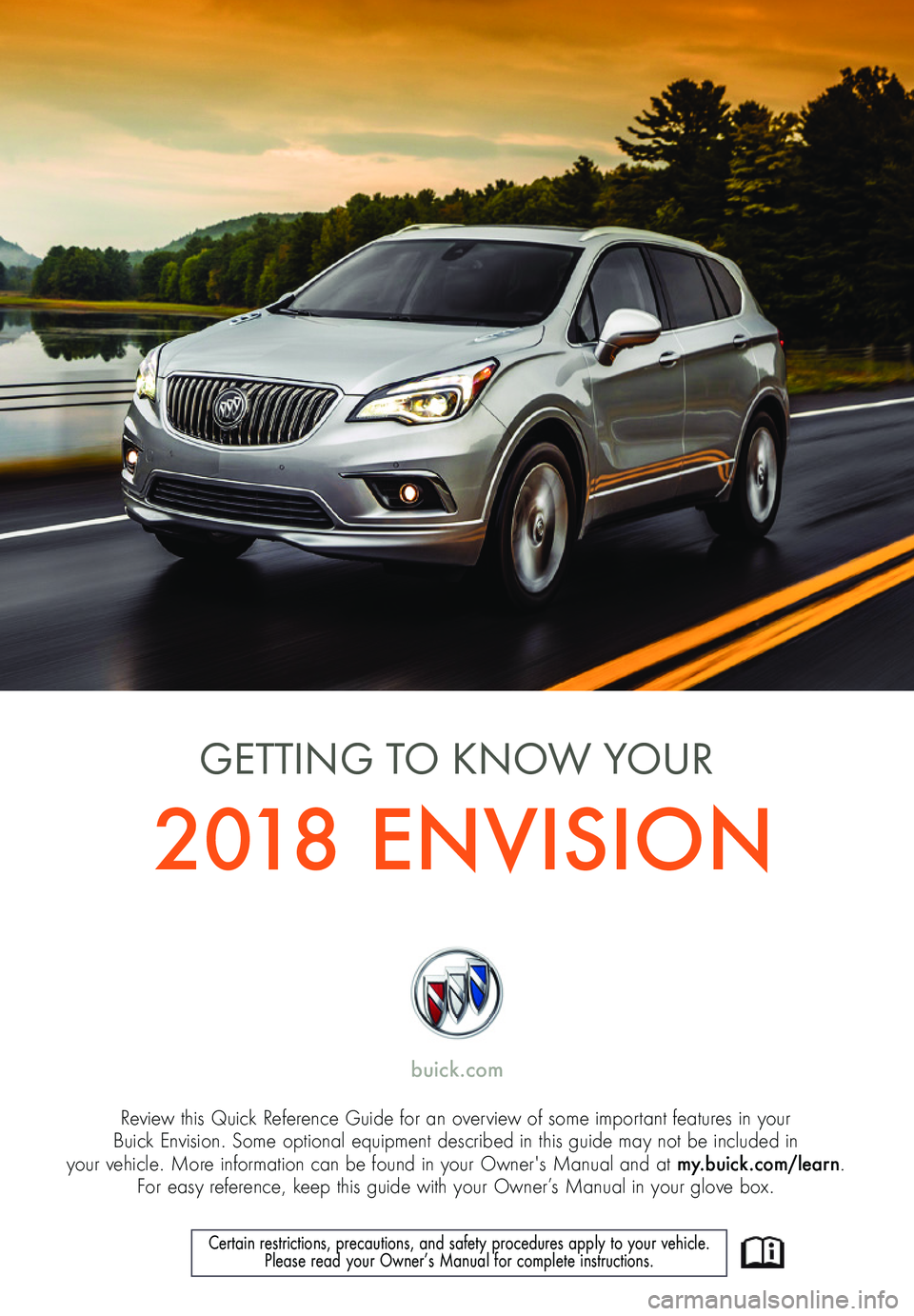 BUICK BENVISION 2018  Get To Know Guide 