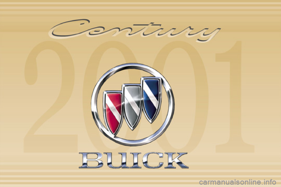 BUICK CENTURY 2001  Owners Manual 