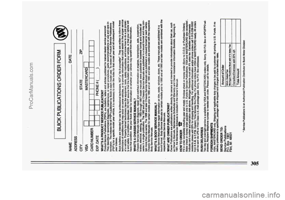 BUICK CENTURY 1993  Owners Manual I 
f 
305 
ProCarManuals.com 
