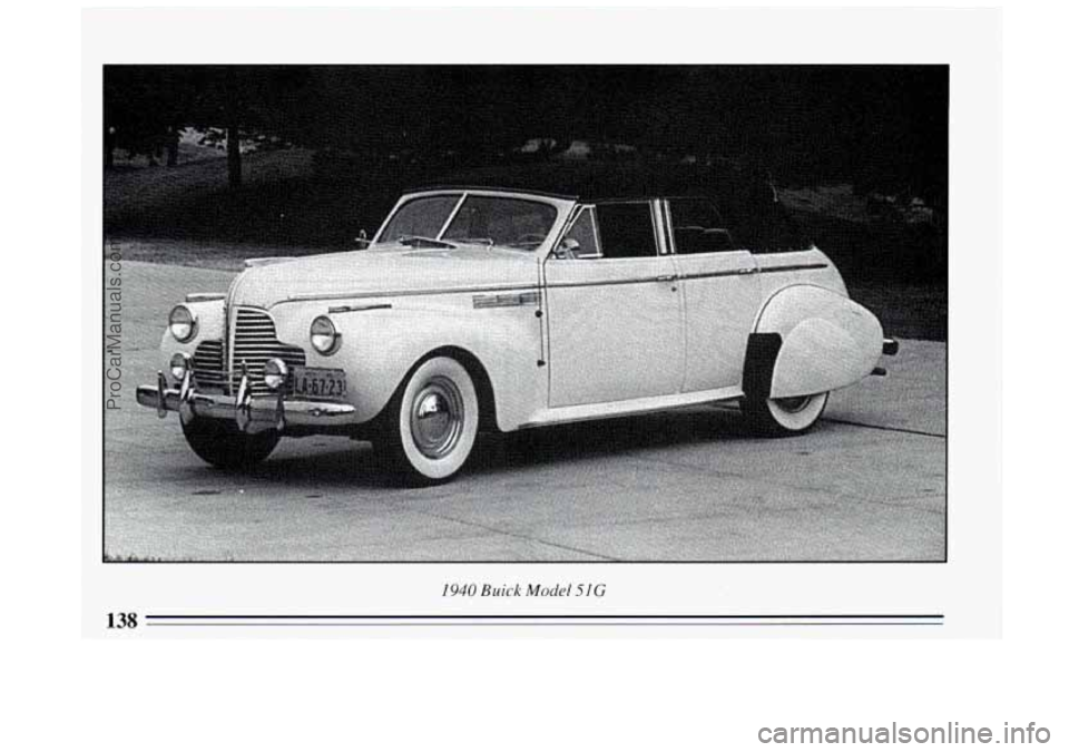 BUICK CENTURY 1994  Owners Manual 1940 Buick Model 51 G 
138 
ProCarManuals.com 