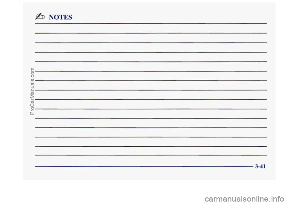 BUICK CENTURY 1997  Owners Manual NOTES 
3-41 
ProCarManuals.com 