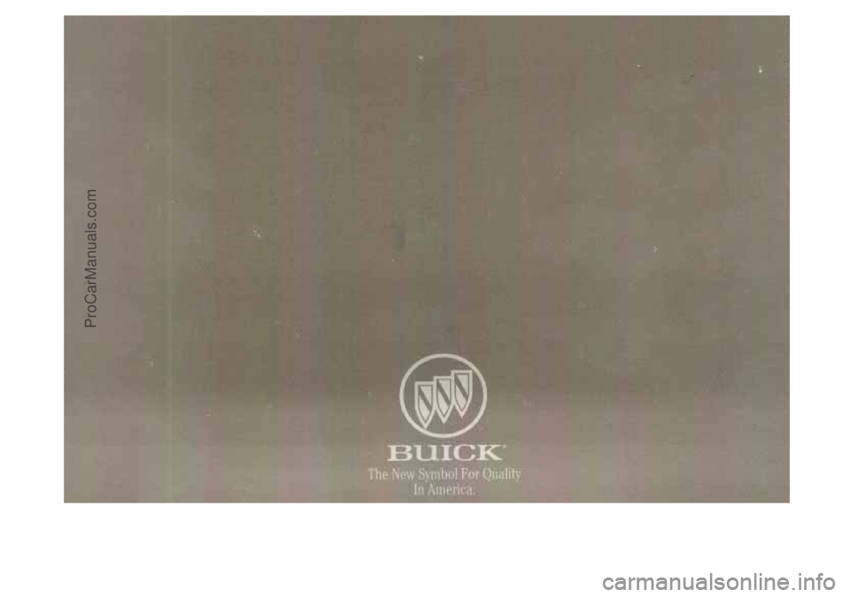 BUICK CENTURY 1997 Owners Manual ProCarManuals.com BUICK CENTURY 1997 Owners Manual ProCarManuals.com