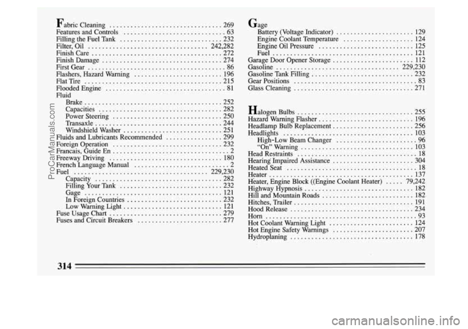 BUICK PARK AVENUE 1994  Owners Manual ProCarManuals.com 