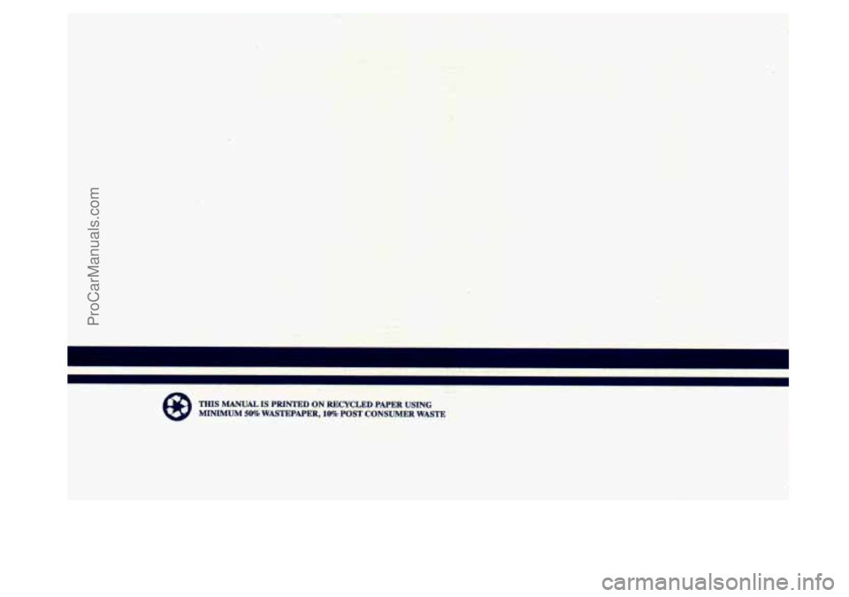 BUICK PARK AVENUE 1994  Owners Manual ProCarManuals.com 
