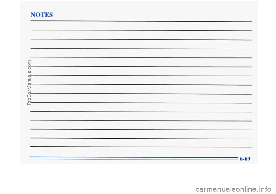 BUICK PARK AVENUE 1996 Owners Manual NOTES
ProCarManuals.com BUICK PARK AVENUE 1996 Owners Manual NOTES
ProCarManuals.com