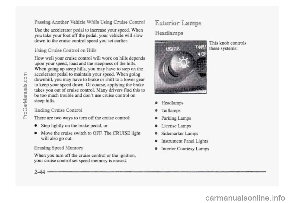 BUICK PARK AVENUE 1998  Owners Manual ProCarManuals.com 