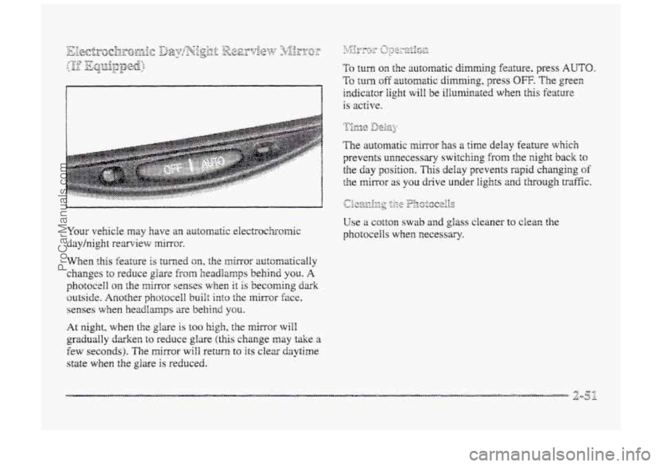 BUICK PARK AVENUE 1998  Owners Manual .............................................................. ....................................................... :: ............ .................................... ............................