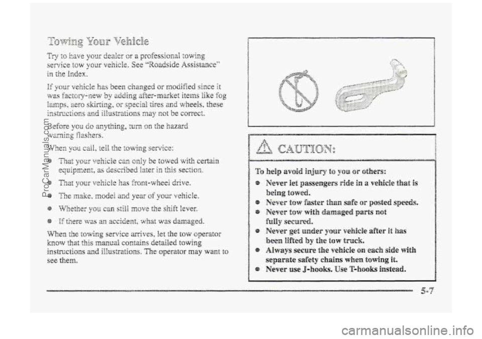 BUICK PARK AVENUE 1998  Owners Manual ProCarManuals.com 