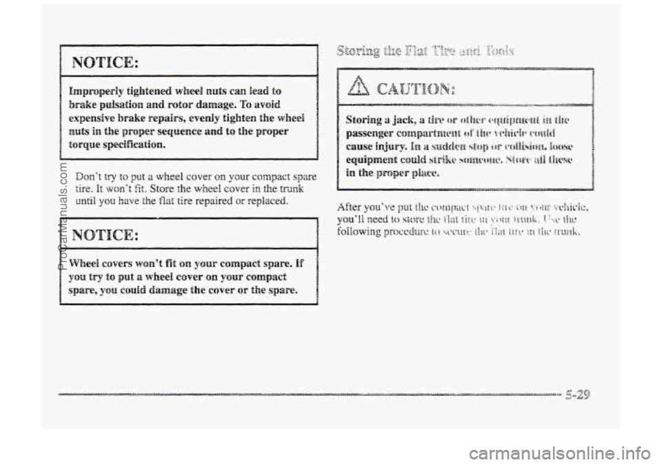 BUICK PARK AVENUE 1998  Owners Manual ProCarManuals.com 