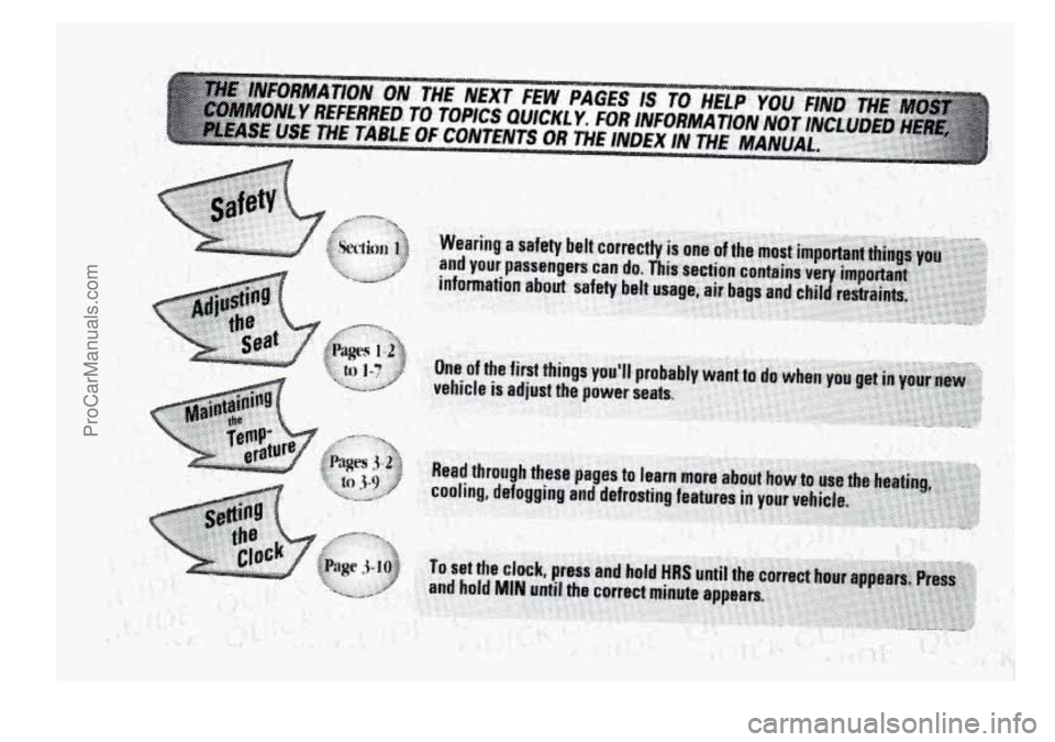 BUICK PARK AVENUE 1998  Owners Manual ProCarManuals.com 