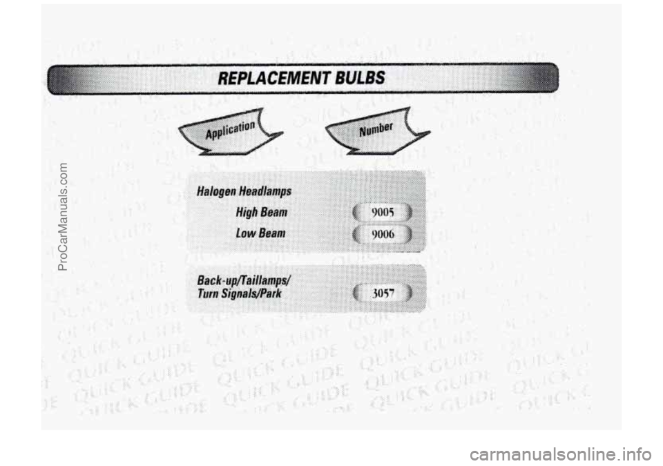 BUICK PARK AVENUE 1998  Owners Manual ... .. 
ProCarManuals.com 