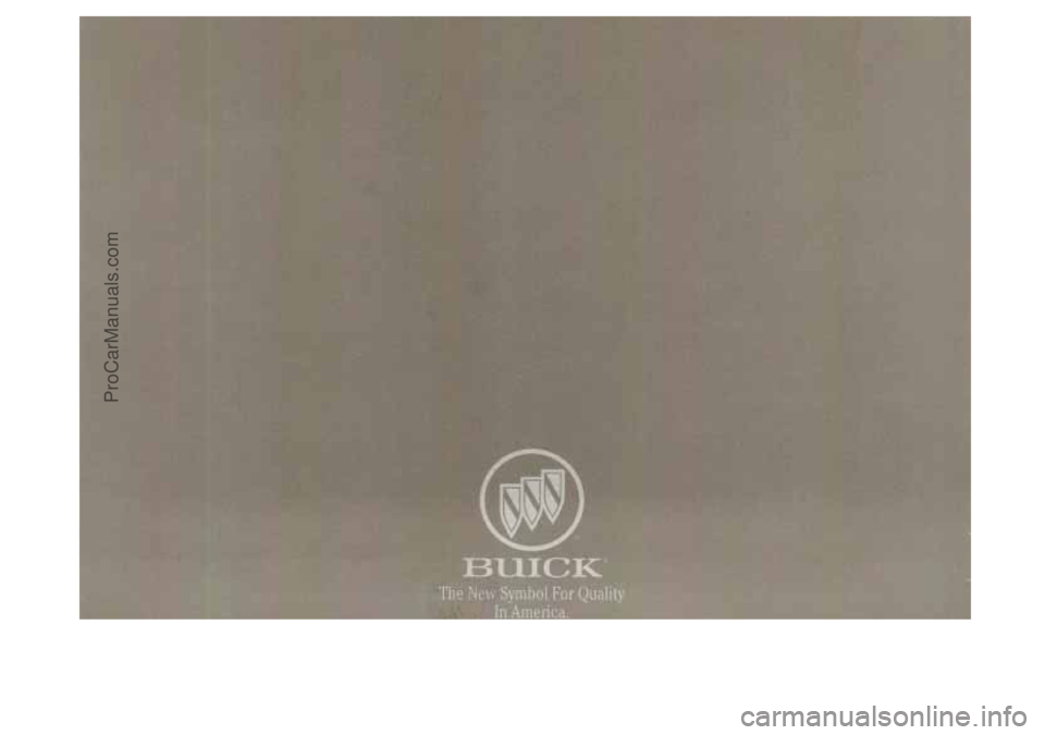 BUICK PARK AVENUE 1997  Owners Manual ProCarManuals.com 