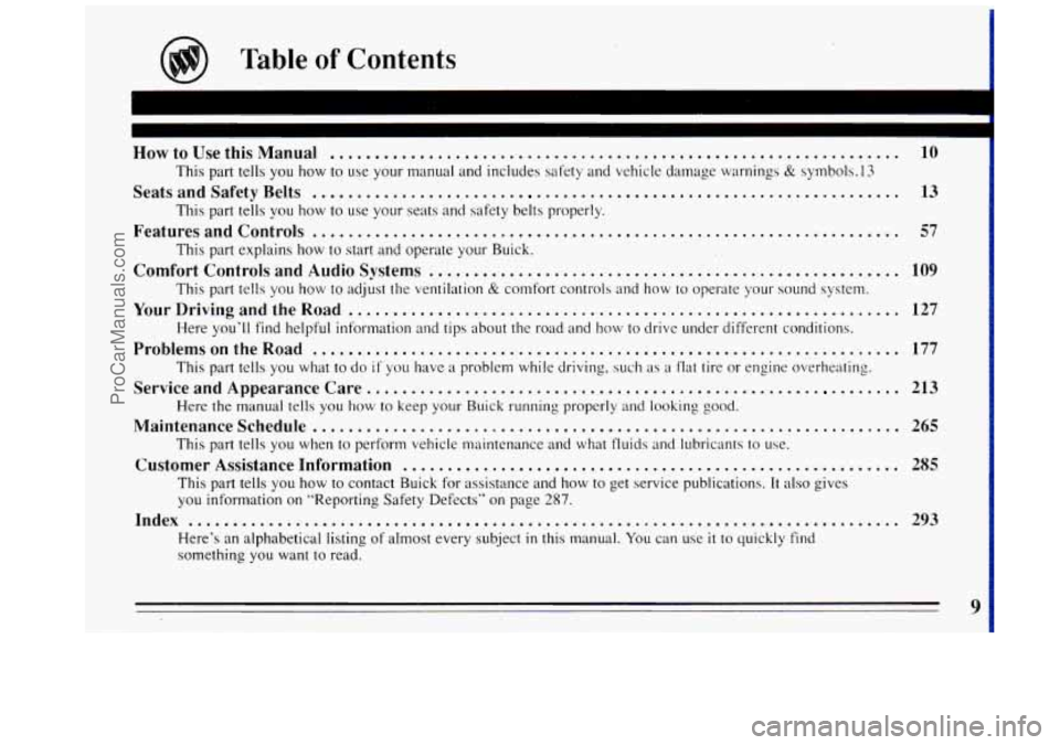 BUICK REGAL 1993 User Guide HowtoUsethisManual ................................................................ 10
Seats and Safety Belts
. . . . . . . . . . . . . . . . . . . . . . . . . . . . . . . . . . . . . . . . . . . BUICK REGAL 1993 User Guide HowtoUsethisManual ................................................................ 10
Seats and Safety Belts
. . . . . . . . . . . . . . . . . . . . . . . . . . . . . . . . . . . . . . . . . . .