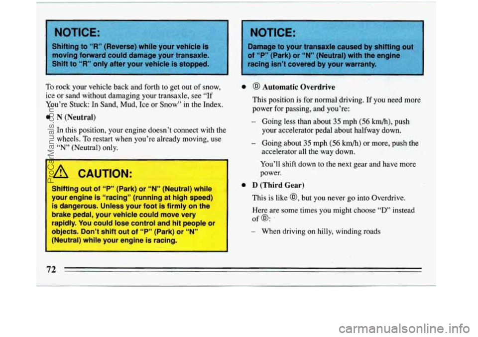 BUICK REGAL 1993 Manual PDF objects. Don’t shift out of ccPyy (Park) ----“N4 -- kutral) whil four engine i8 icing, I
NOTICE:
- When driving on hilly, winding roads
ProCarManuals.com BUICK REGAL 1993 Manual PDF objects. Don’t shift out of ccPyy (Park) ----“N4 -- kutral) whil four engine i8 icing, I
NOTICE:
- When driving on hilly, winding roads
ProCarManuals.com