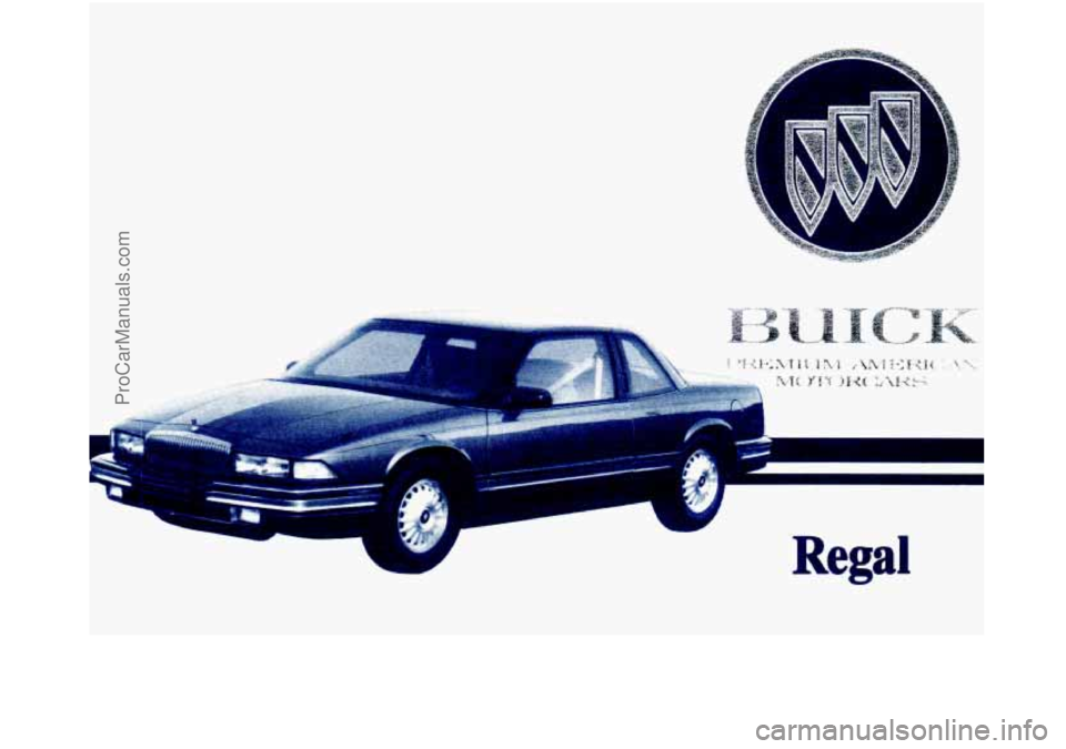 BUICK REGAL 1994  Owners Manual 