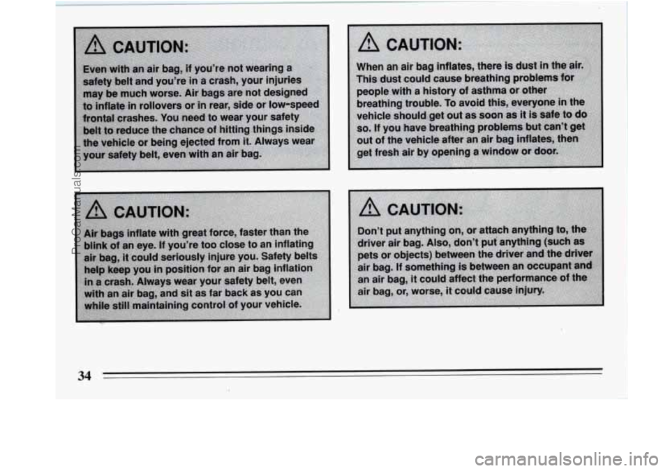 BUICK REGAL 1994 Owners Guide 34 
ProCarManuals.com 