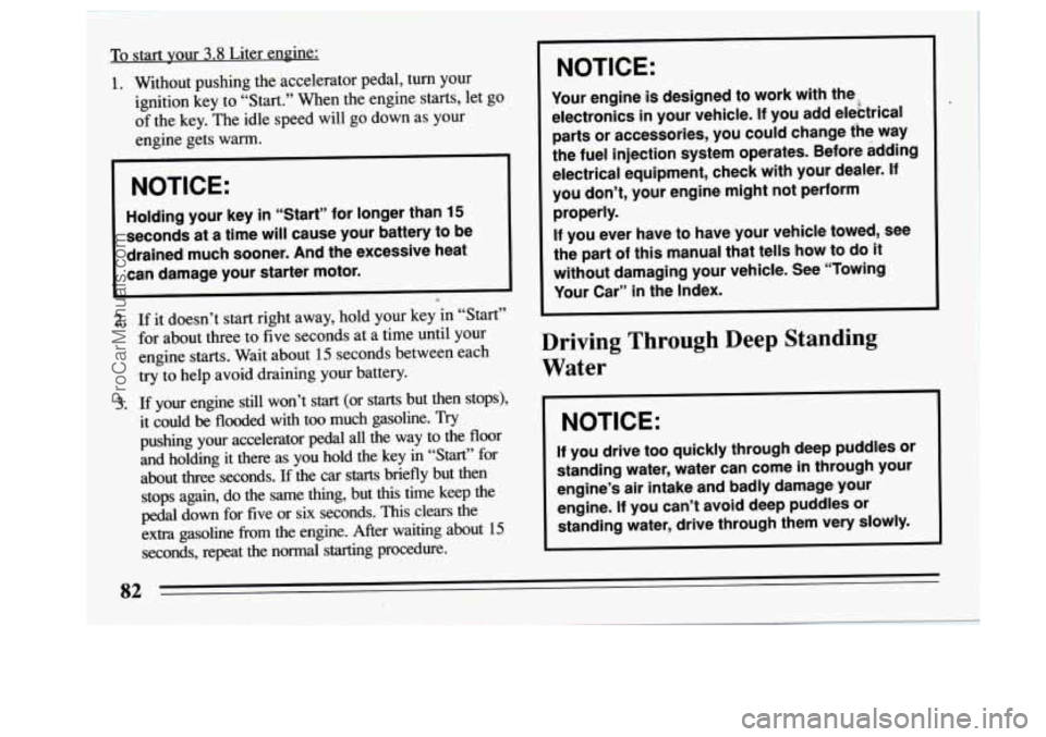 BUICK REGAL 1994 Manual Online ProCarManuals.com 
